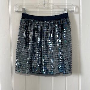 Crewcuts blue sequin skirt. Size 6/7.